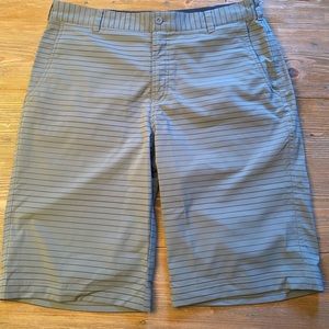 Nike Mens Shorts Gray Size 33 Golf Tour Performance Dri Fit Nikegolf Stripe
